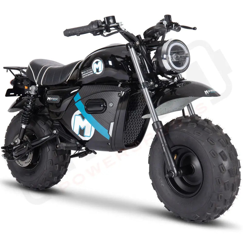 MotoTec 60v 1500w Electric Powered Mini Bike Lithium Black - Lithium Powersports