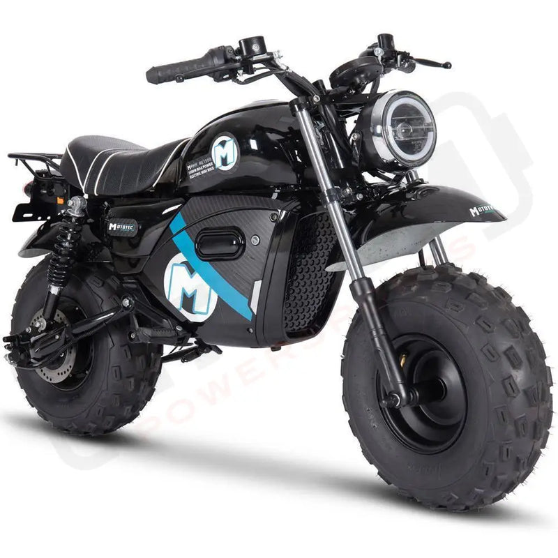 MotoTec 60v 1500w Electric Powered Mini Bike Lithium Black - Lithium Powersports
