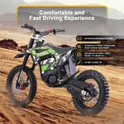 MotoTec 60v 2000w Pro Electric Dirtbike Lithium eRides