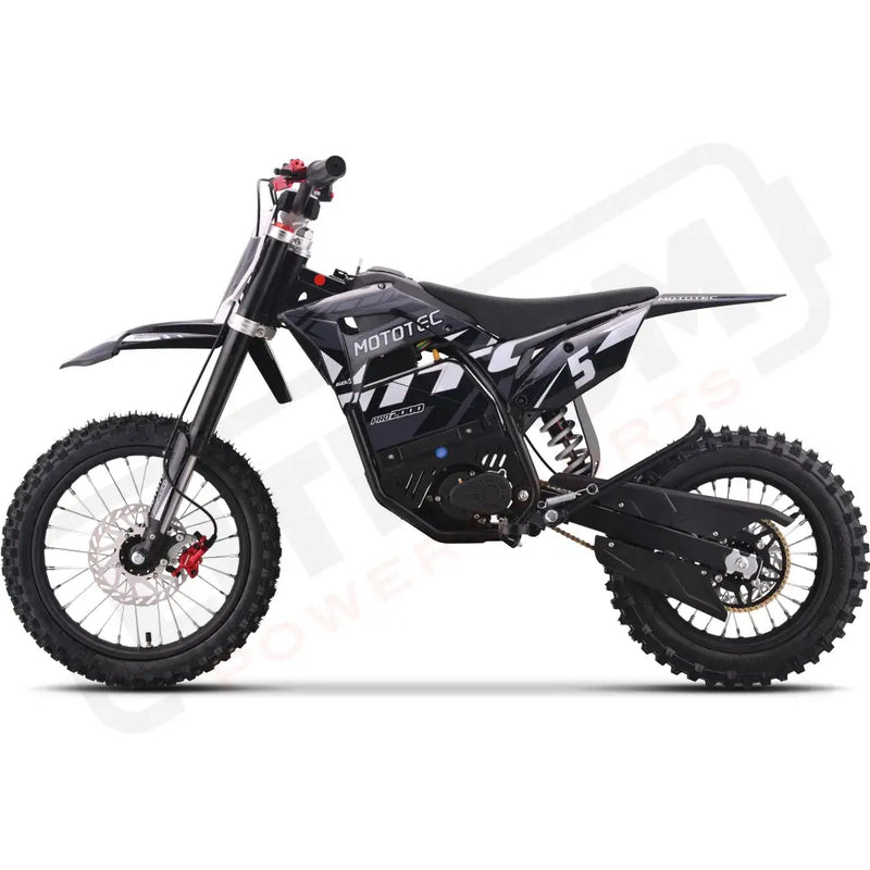 MotoTec 60v 2000w Pro Electric Dirtbike Lithium eRides