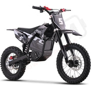 MotoTec 60v 2000w Pro Electric Dirtbike Lithium Grey eRides