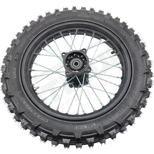 MotoTec 72v 5000w Pro Dirt Bike Rear Wheel 90/100-14