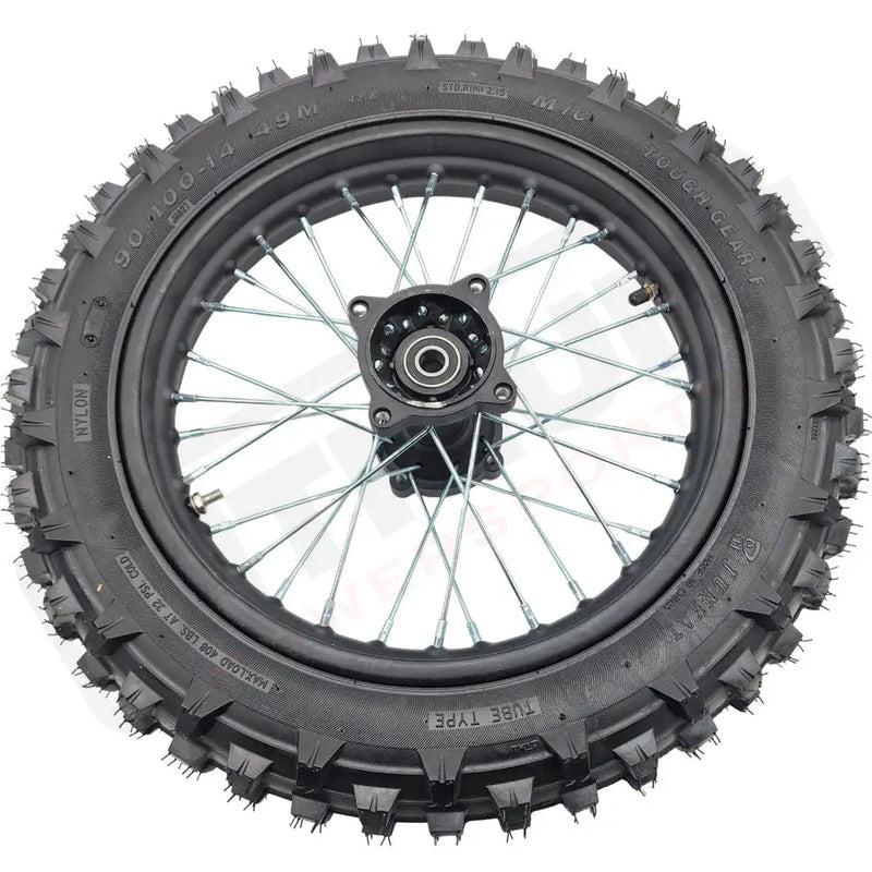MotoTec 72v 5000w Pro Dirt Bike Rear Wheel 90/100-14