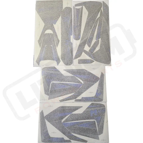MotoTec 72v 5000w Pro Dirt Bike Sticker Kit Blue