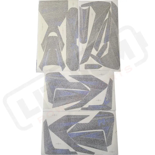 MotoTec 72v 5000w Pro Dirt Bike Sticker Kit Blue