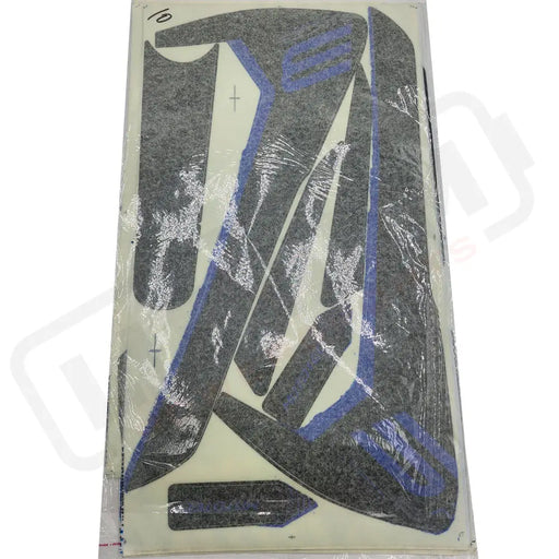 MotoTec 72v 5000w Pro Dirt Bike Sticker Kit Blue V2