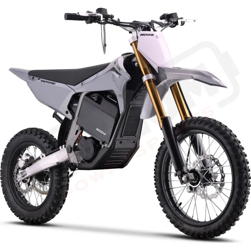 MotoTec 72v Pro Electric Dirtbike 8000w Lithium Grey / 17/14 eRides