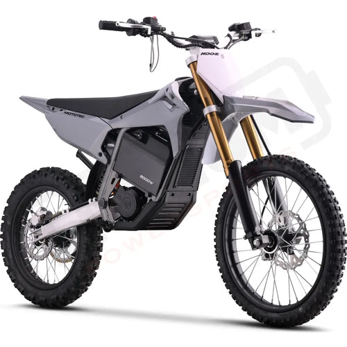 MotoTec 72v Pro Electric Dirtbike 8000w Lithium Grey / 19/16 eRides