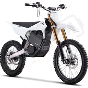 MotoTec 72v Pro Electric Dirtbike 8000w Lithium White / 19/16 eRides