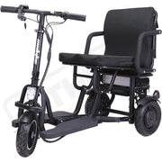 MotoTec Folding Mobility Electric Trike 48v 700w Dual Motor Lithium Black - Electric Trikes-Mobility