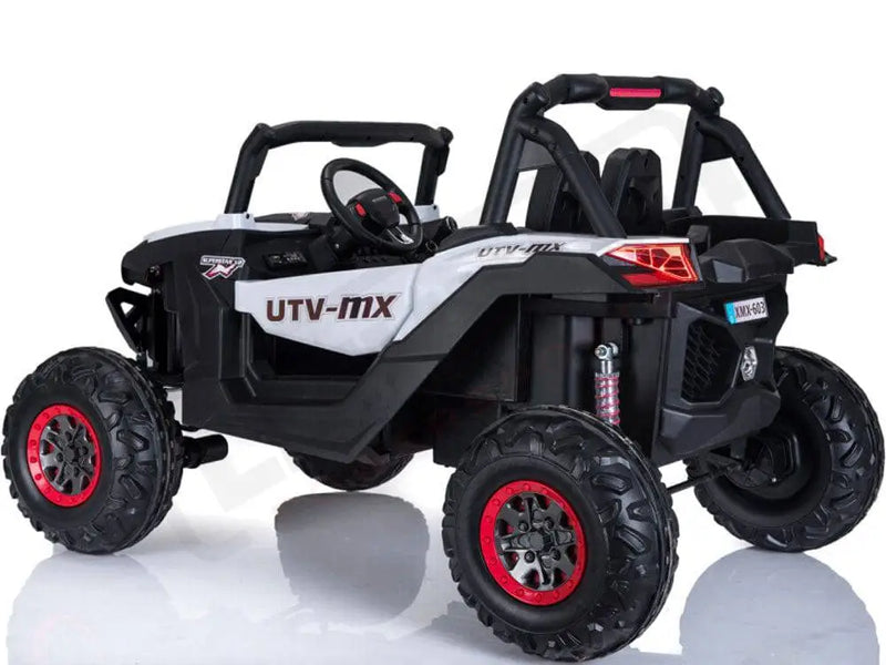 MotoTec Mini Moto UTV 4x4 12v White (2.4ghz RC) - Lithium Powersports