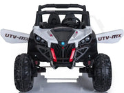 MotoTec Mini Moto UTV 4x4 12v White (2.4ghz RC) - Lithium Powersports