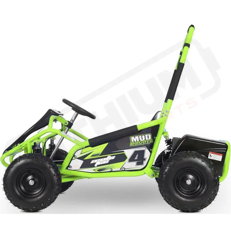 MotoTec Mud Kids Electric 48v 1000w Go Kart Full Suspension - Lithium Powersports