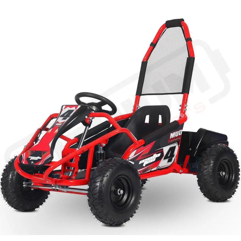 MotoTec Mud Kids Electric 48v 1000w Go Kart Full Suspension - Lithium Powersports
