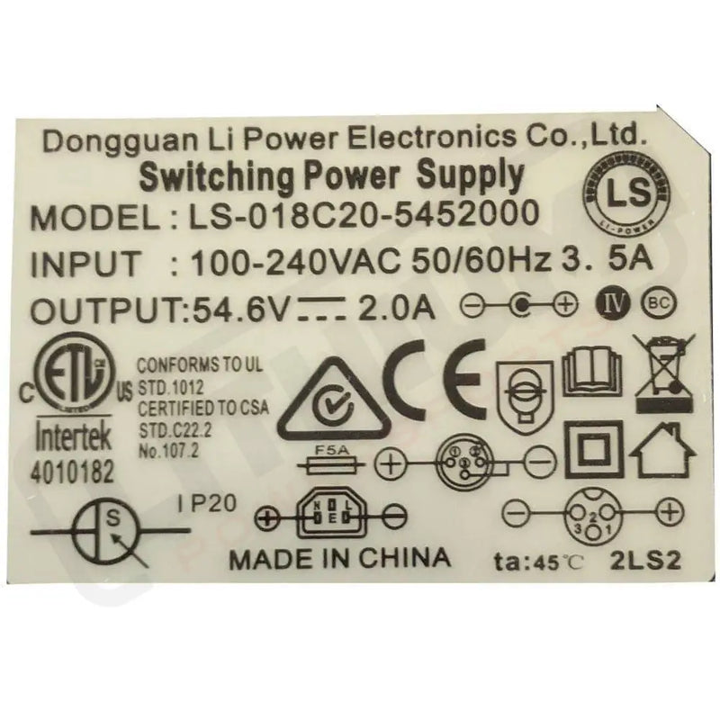 MotoTec Pro Dirt Bike 48v Lithium Charger - Lithium Powersports