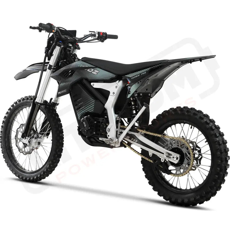 MotoTec Venom 72v 30000w Electric Dirt Bike Black eRides