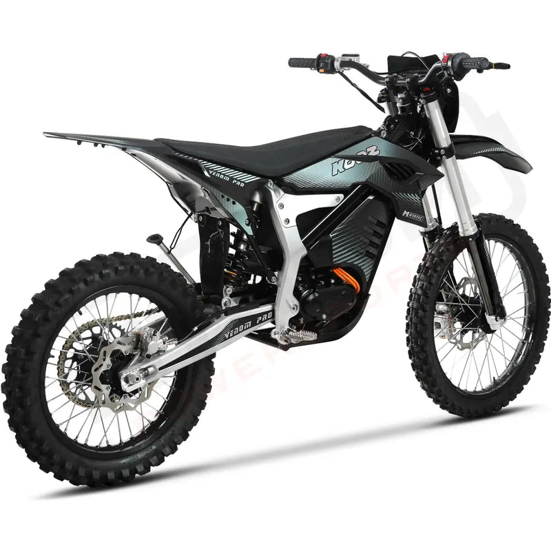 MotoTec Venom 72v 30000w Electric Dirt Bike Black eRides