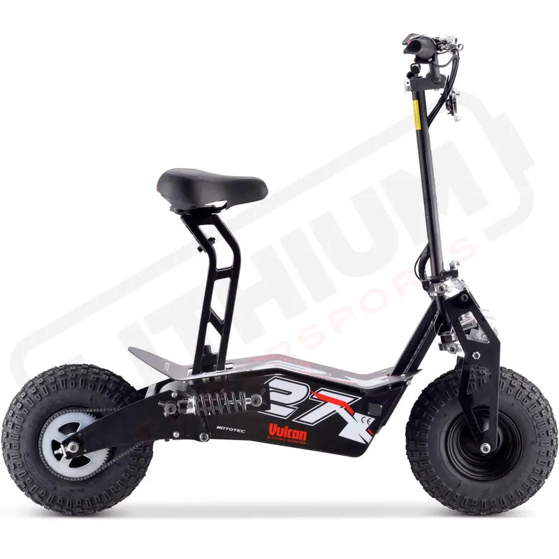 Mototec Vulcan 48v 1600w Electric Scooter Black - Lithium Powersports