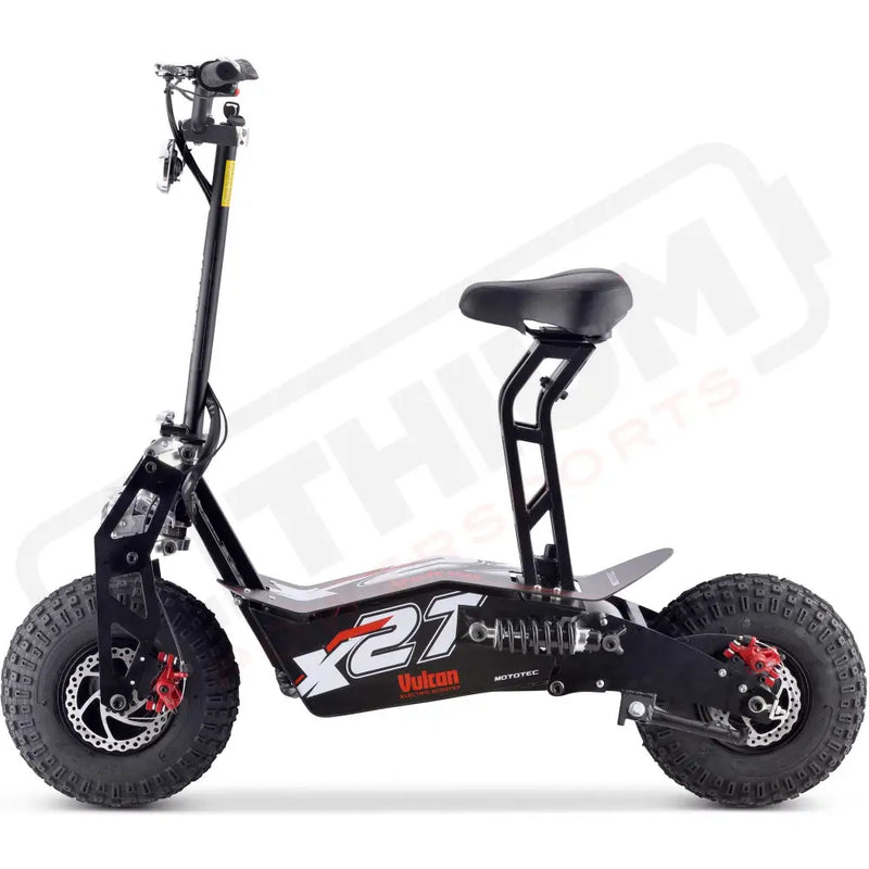 Mototec Vulcan 48v 1600w Electric Scooter Black - Lithium Powersports