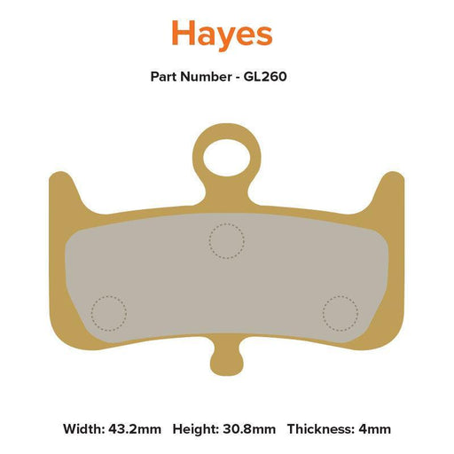 MTX Braking Gold Label HD Brake Pads - Hayes Dominion A4 - Thunder Mountain Bikes