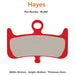 MTX Braking Red Label Race Brake Pads - Hayes Dominion A4 - Thunder Mountain Bikes