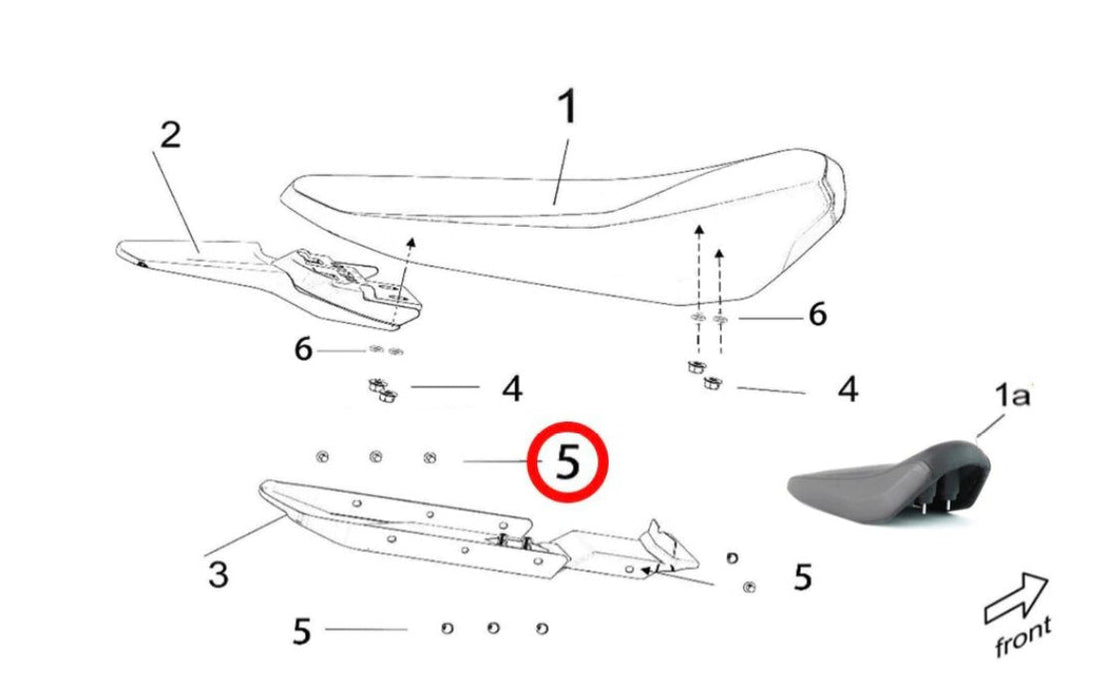 Nylon Rivets For Light Bee Seat - Surron Canada