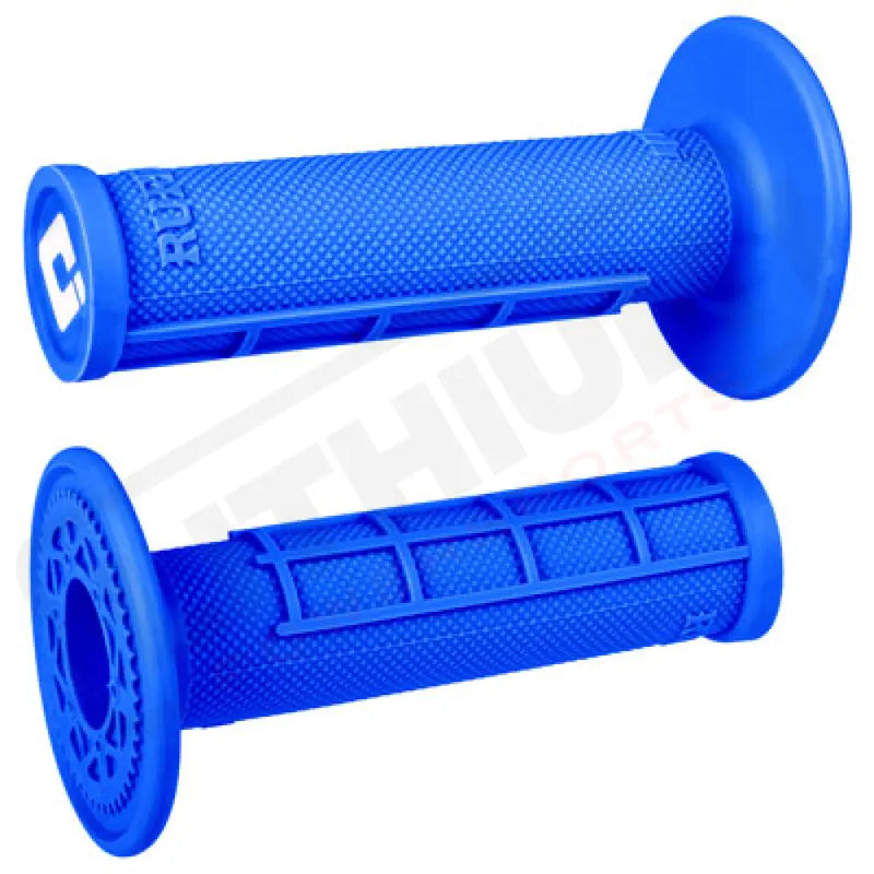 ODI Ruffian Half-Waffle MX Grips Blue Grips