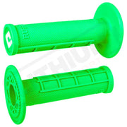 ODI Ruffian Half-Waffle MX Grips Fluorescent Green Grips