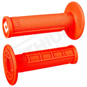 ODI Ruffian Half-Waffle MX Grips Fluorescent Orange Grips