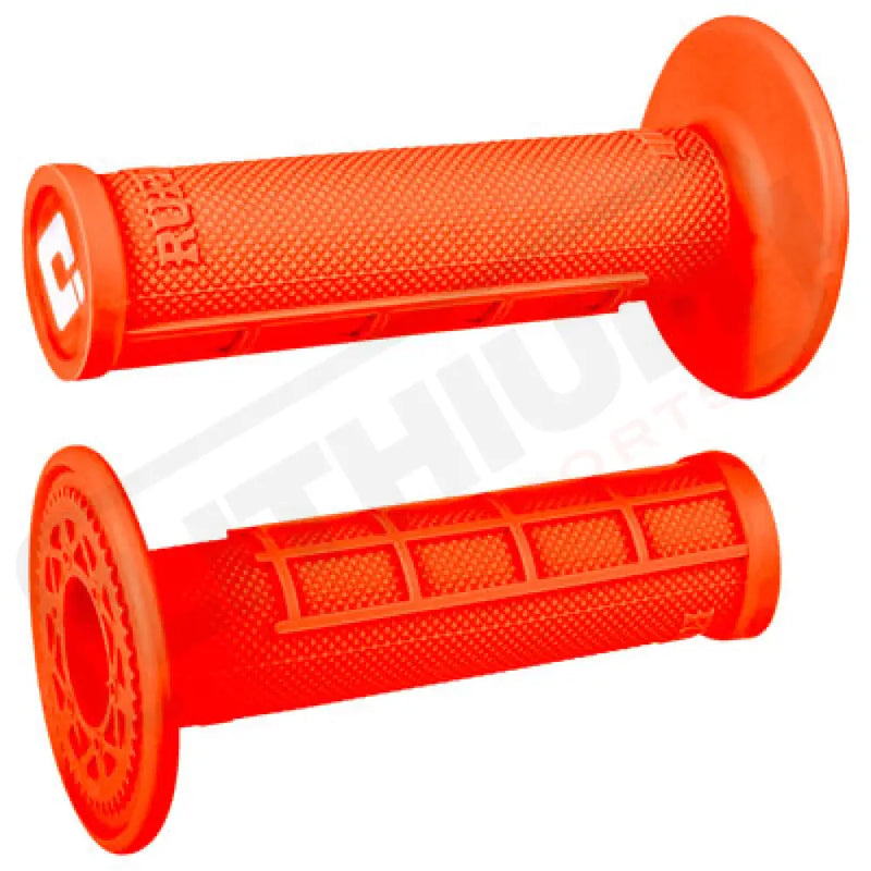 ODI Ruffian Half-Waffle MX Grips Fluorescent Orange Grips