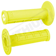 ODI Ruffian Half-Waffle MX Grips Fluorescent Yellow Grips