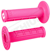 ODI Ruffian Half-Waffle MX Grips Hot Pink Grips