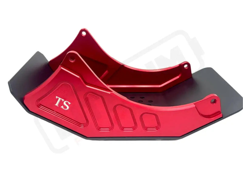 Premium Aluminum Bash Plate for E-Ride Pro SS 2.0 - Red - TS Premium Bash Guard
