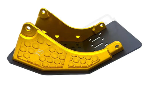 Premium Aluminum Bash Plate for Surron LBX - Gold - TS Premium Bash Guard