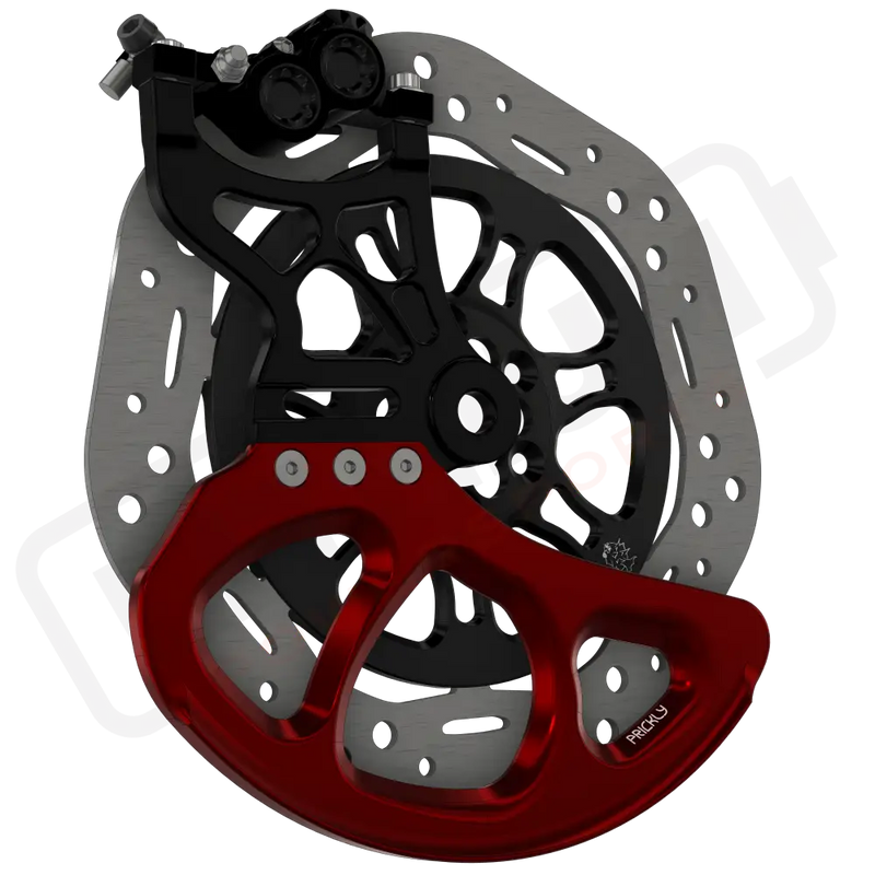 Prickly EMoto Disc Guard Fin - 250mm / Red - Vehicles & Parts