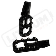 Prickly EMoto Foot Pegs MX - Black / Ultra Bee - Vehicles & Parts