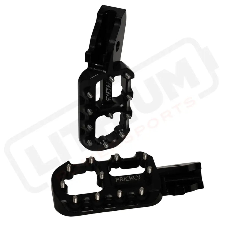 Prickly EMoto Foot Pegs MX - Black / Ultra Bee - Vehicles & Parts