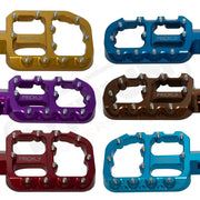 Prickly EMoto Foot Pegs MX - Custom Anodize / Ultra Bee - Vehicles & Parts