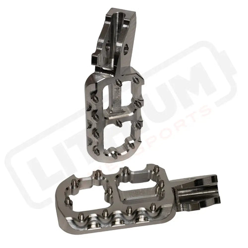 Prickly EMoto Foot Pegs MX - Raw / Ultra Bee - Vehicles & Parts