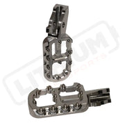 Prickly EMoto Foot Pegs MX - Raw / Ultra Bee - Vehicles & Parts