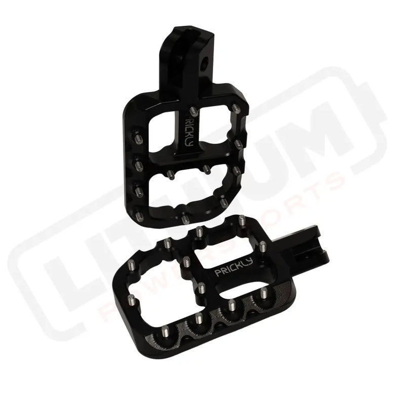 Prickly EMoto Foot Pegs Wide - Black / LBX, E Ride, 79 - Vehicles & Parts