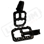 Prickly EMoto Foot Pegs Wide - Black / Ultra Bee - Vehicles & Parts