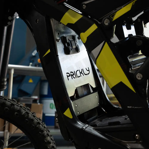 Prickly EMoto Front Mounting Plate - BRUSHED STAINLESS - Prickly