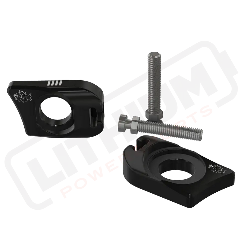 Prickly Surron Ultra Bee Axle Blocks - Black - aftermarket parts
