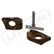 Prickly Surron Ultra Bee Axle Blocks - Bronze - aftermarket parts