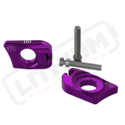 Prickly Surron Ultra Bee Axle Blocks - Fuchsia - aftermarket parts