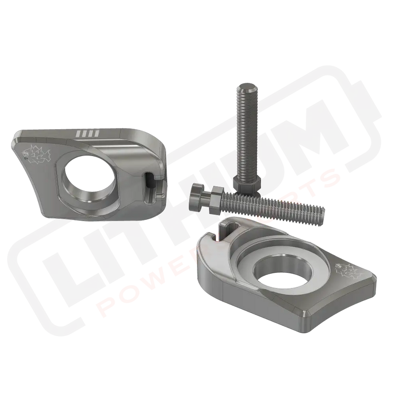 Prickly Surron Ultra Bee Axle Blocks - Raw - aftermarket parts