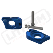Prickly Surron Ultra Bee Axle Blocks - Royal Blue - aftermarket parts