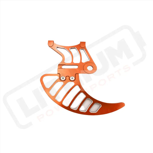 Rear Brake Disk Guard | Aluminum | Surron LBX Orange Brake Disk Guard