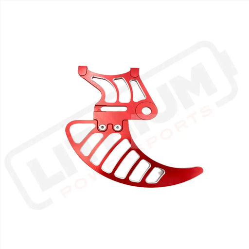 Rear Brake Disk Guard | Aluminum | Surron LBX Red Brake Disk Guard